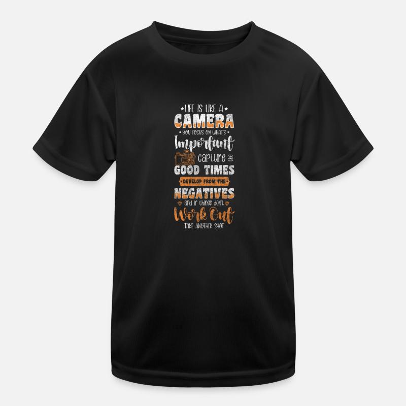 Fotograf Hobby Leidenschaft Herzschlag Kinder Funktions-T-Shirt