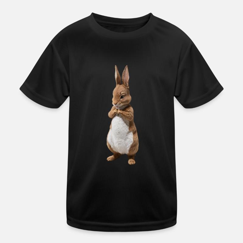 Mignon Lapin Marron 21 T-shirt sport Enfant