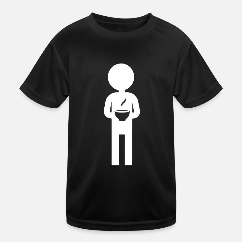 Kaffee Trinken Kinder Funktions-T-Shirt