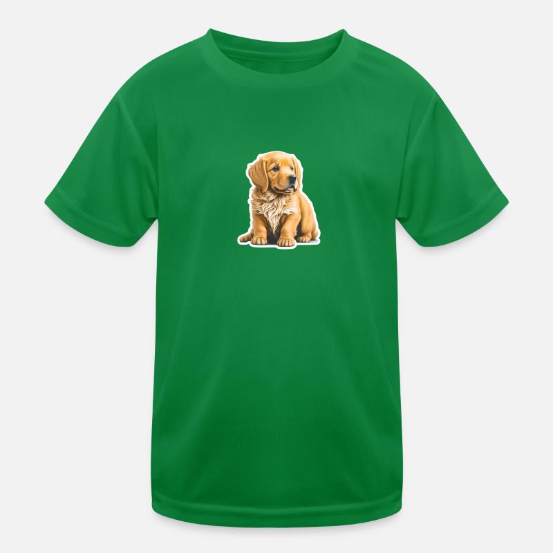 Chiot mignon / chiot Golden Retriever T-shirt sport Enfant