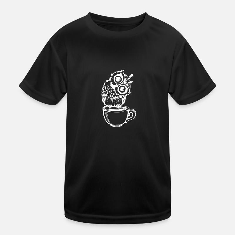 Funny owl mug Kids Functional T-Shirt
