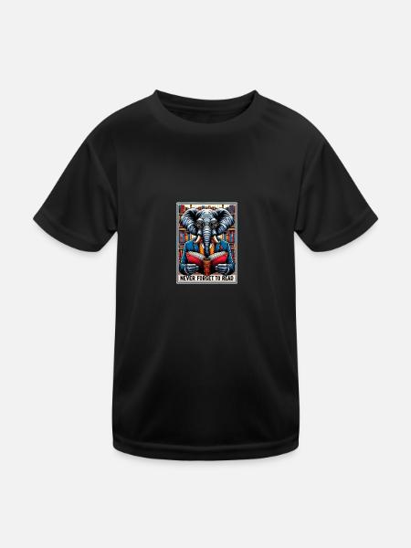 Do not Forget to Read - Kids Functional T-Shirt - black