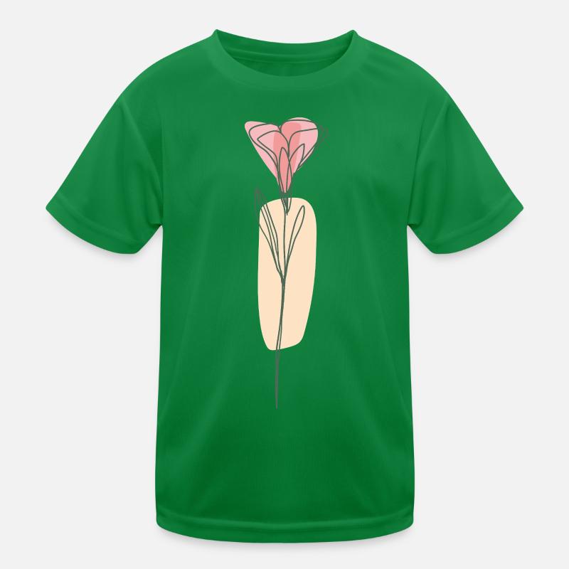 Blume Kinder Funktions-T-Shirt