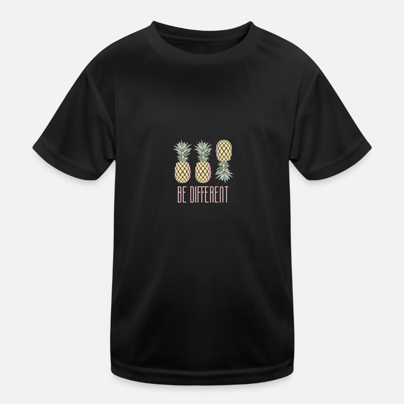 Pineapple Be Different Kids Functional T-Shirt