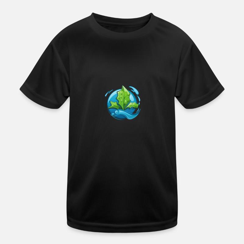 Eco: Water & Leaf Kids Functional T-Shirt