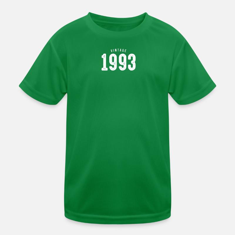 Vintage 1993 Typography Kids Functional T-Shirt