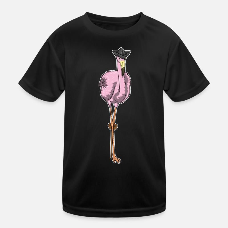 Flamingo Pirat Holzbein Kinder Funktions-T-Shirt