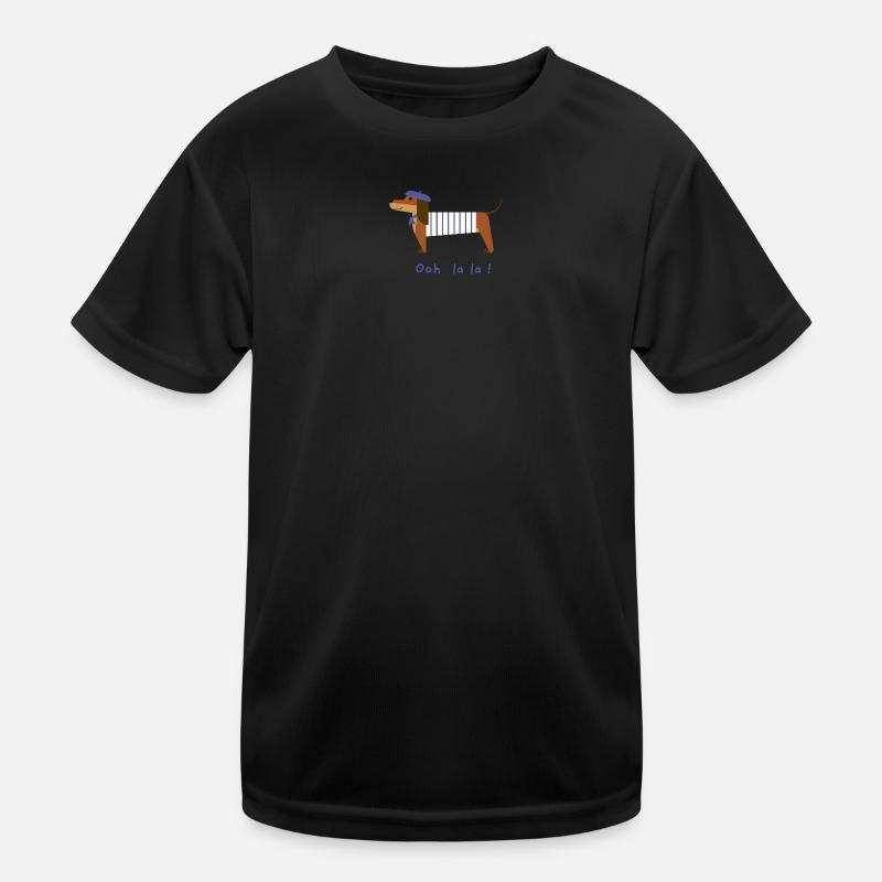 Dackel Ooh la la Kinder Funktions-T-Shirt
