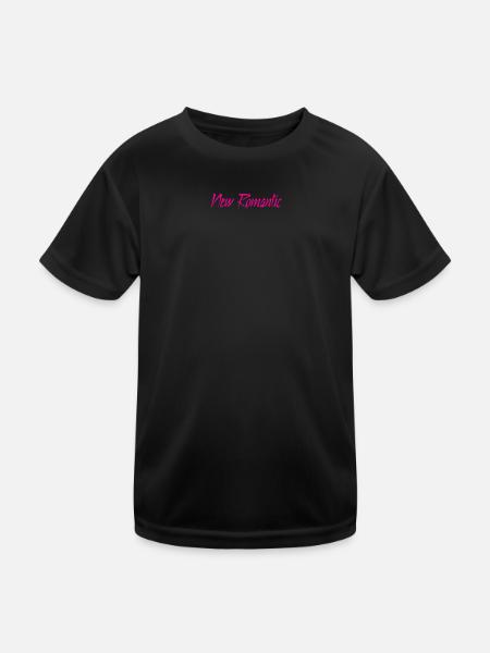 New Romantic - Kinder Funktions-T-Shirt - Schwarz