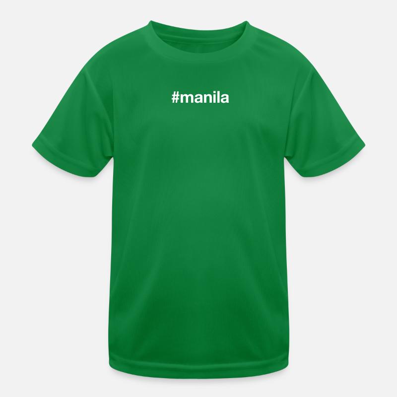 MANILA Hashtag Philippinen Kinder Funktions-T-Shirt