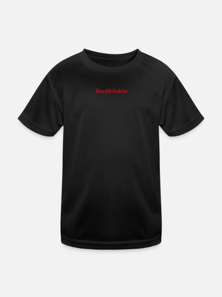 Burgfräulein - Kinder Funktions-T-Shirt - Schwarz
