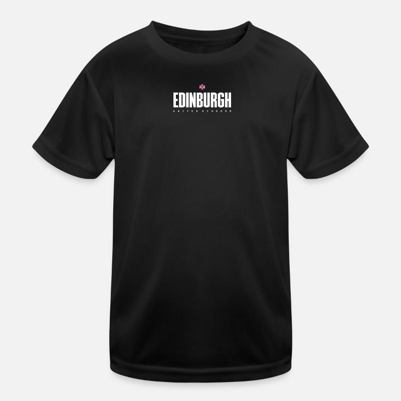 Edinburgh - Kids Functional T-Shirt - black