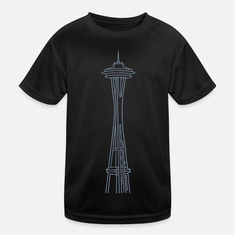 "Space Needle" in Seattle Kinder Funktions-T-Shirt