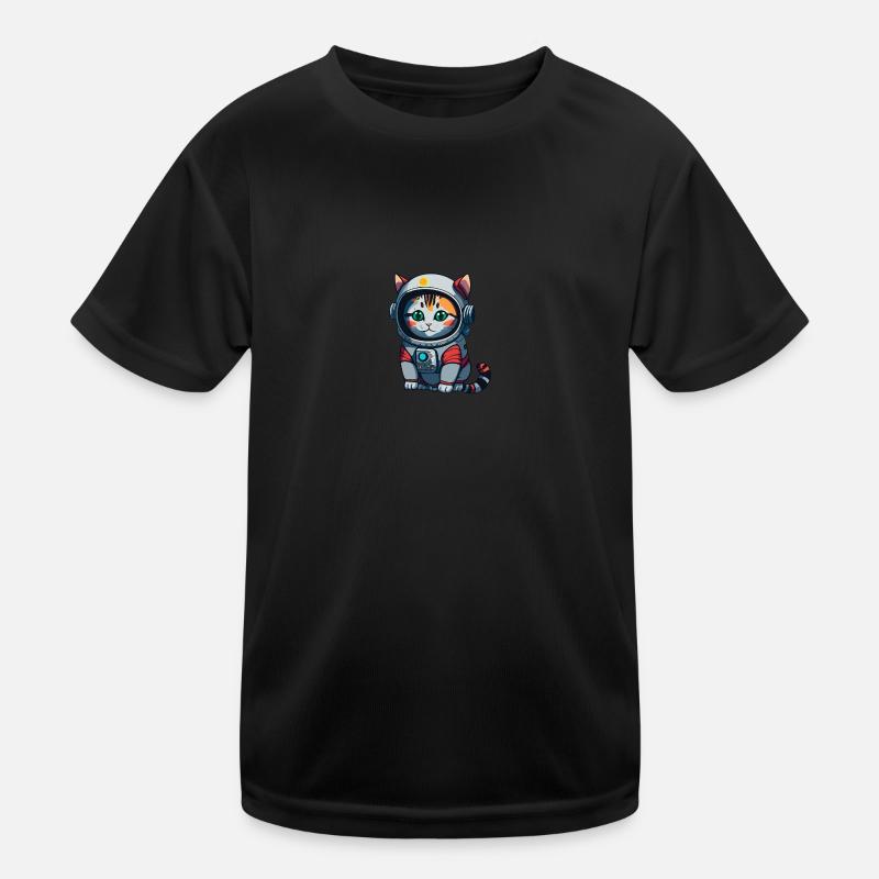 Cyberpunk Astrocat Kids Functional T-Shirt