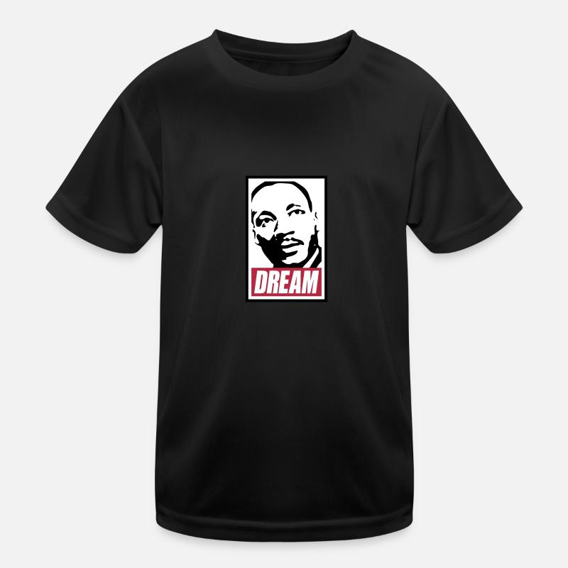 Obey x Dream MLK - Kinder Funktions-T-Shirt - Schwarz