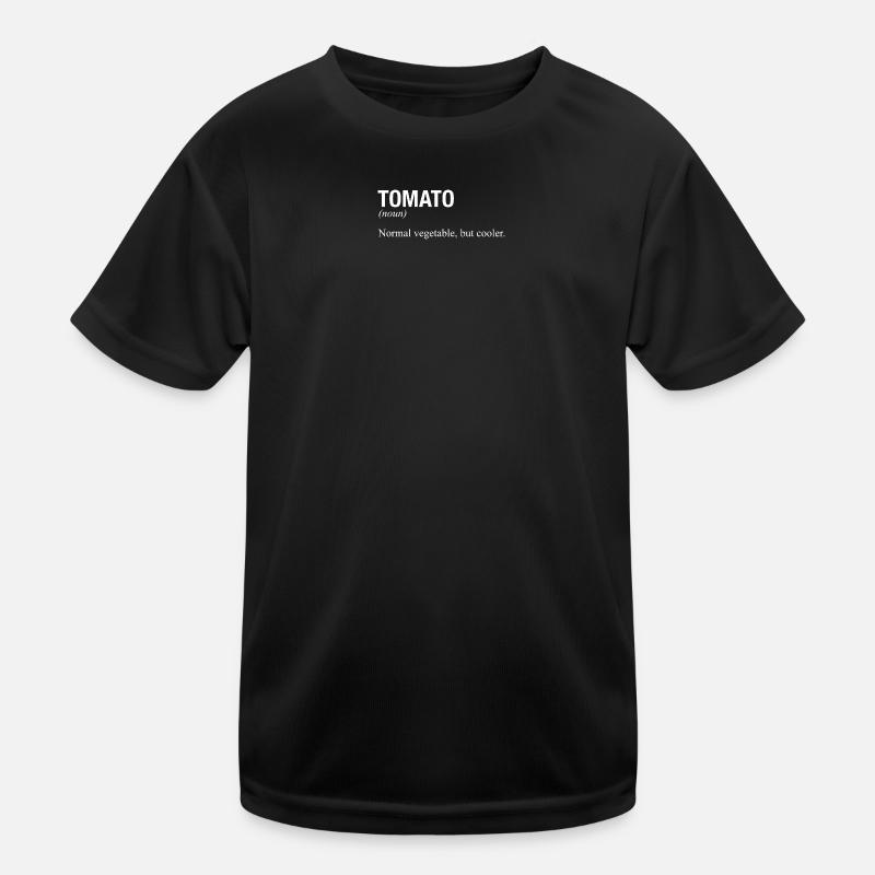 TOMATO Tomate - Kinder Funktions-T-Shirt - Schwarz