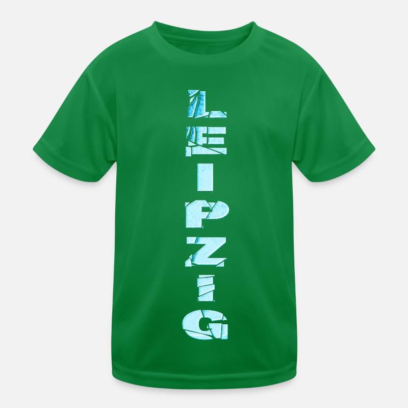 Leipzig Germany City Font Skyline Home Kids Functional T-Shirt