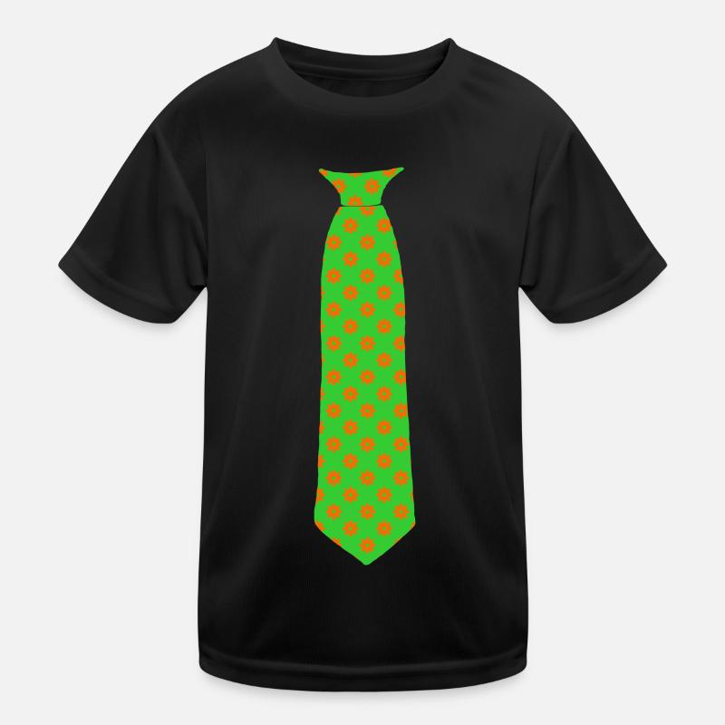 Krawatte blumen muster Kinder Funktions-T-Shirt