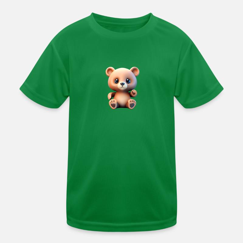 Mignon ours en peluche T-shirt sport Enfant