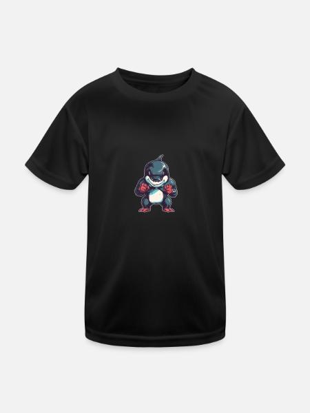 killer whale - Kids Functional T-Shirt - black - Front