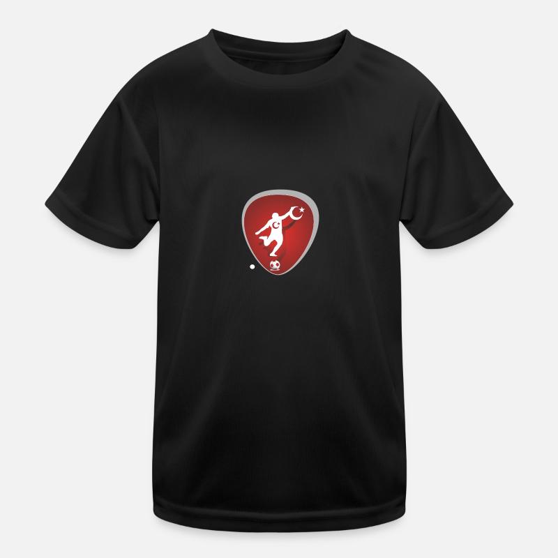 Soccer Turkey - Kids Functional T-Shirt - black