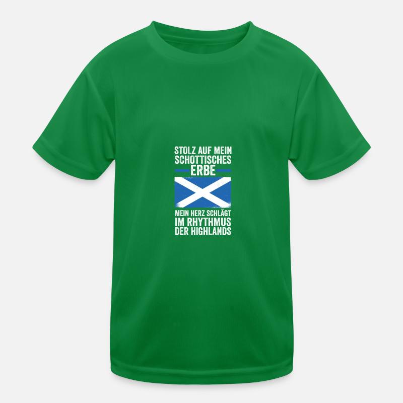Schotten Schottisch Schottland Kinder Funktions-T-Shirt