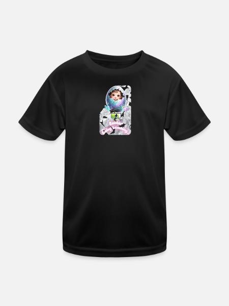 Easter Bud Baby Egg Explosion - Kids Functional T-Shirt - black - Front