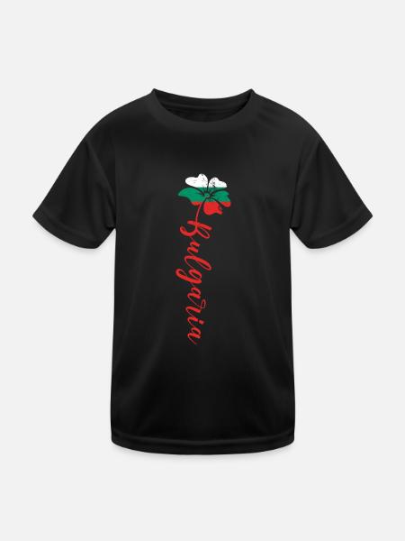 Bulgarie Balkans Sofia Vacances Voyage Origine - T-shirt sport Enfant - noir - Devant