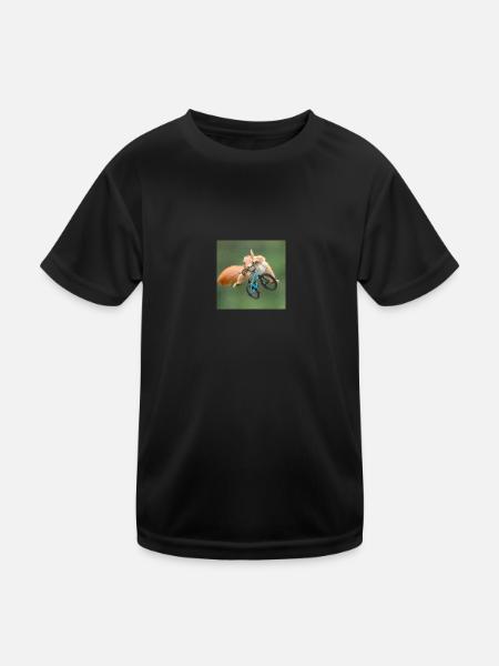 Animal drawing t-shirt - Kids Functional T-Shirt - black - Front