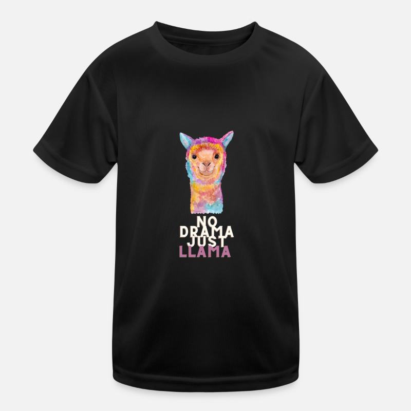 Pas de drame juste llama idée cadeau animaux T-shirt sport Enfant
