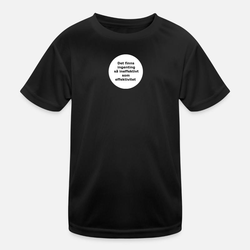 There is nothing,,,(White circle) - Kids Functional T-Shirt - black