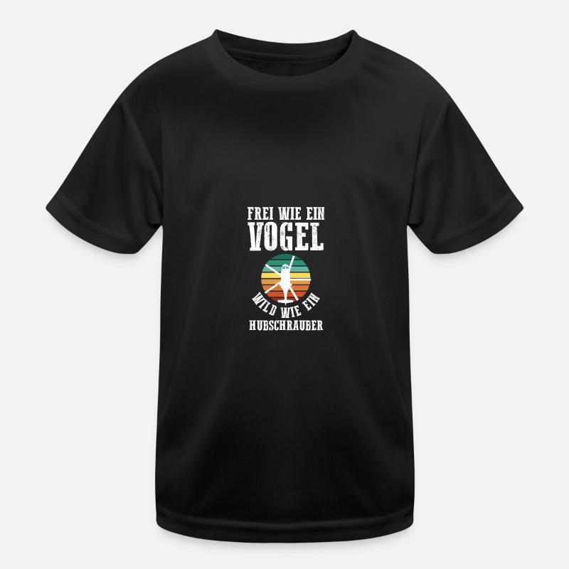 Pilot Helicopter Helicopter Kids Functional T-Shirt