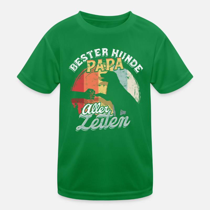 Bester Hunde Papa Aller Zeiten Hundepapa Geschenk Kinder Funktions-T-Shirt