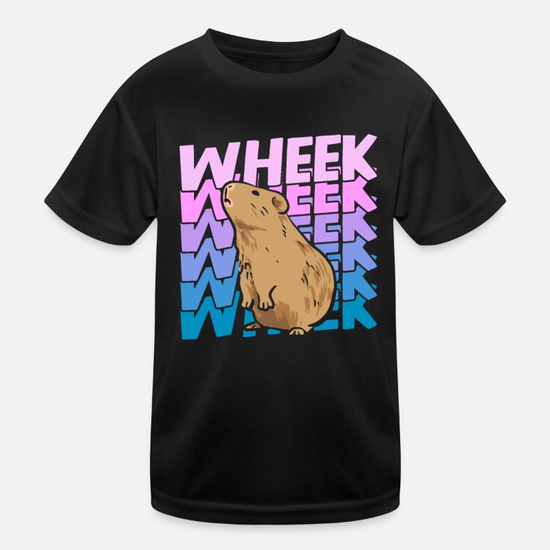 Wheek Guinea Pig Gift Guinea Pig Rodent Kids Functional T-Shirt