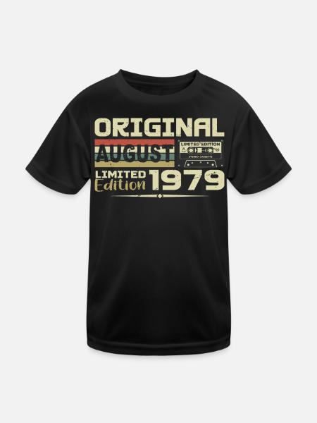 Août 1979 - Né en Août 1979 Construit en Août 1979 - T-shirt sport Enfant - noir - Devant