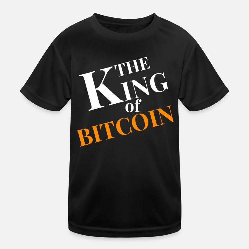 King of Bitcoin Chart Kids Functional T-Shirt