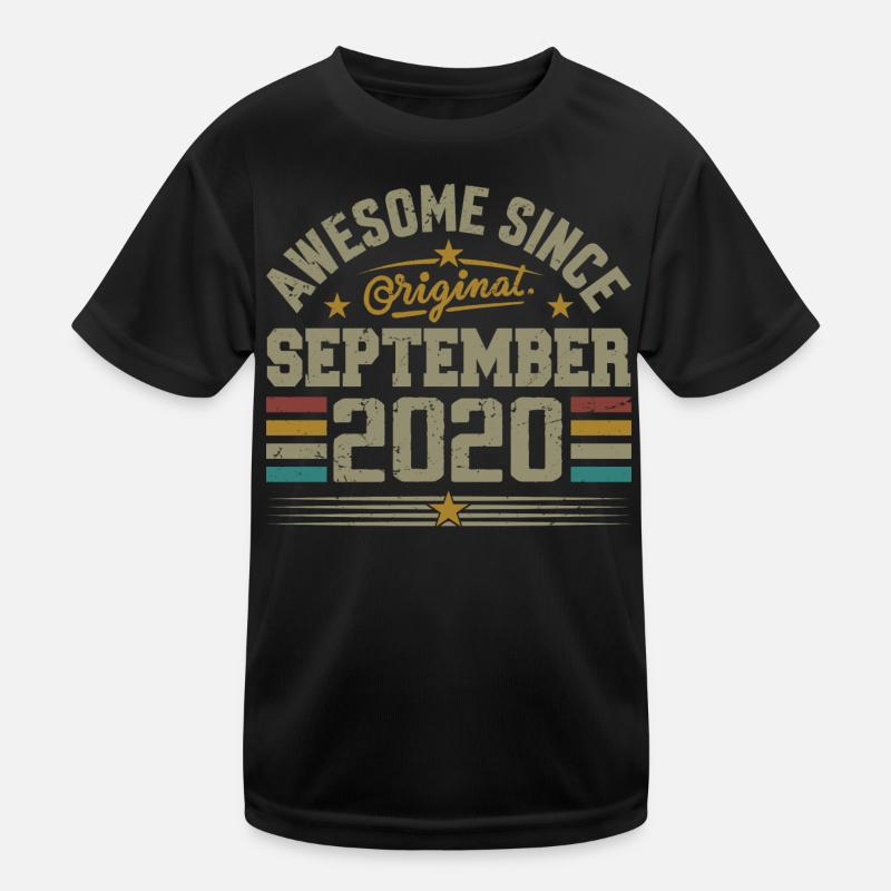 September 2020 Geschenk Gebaut im September 2020 Kinder Funktions-T-Shirt