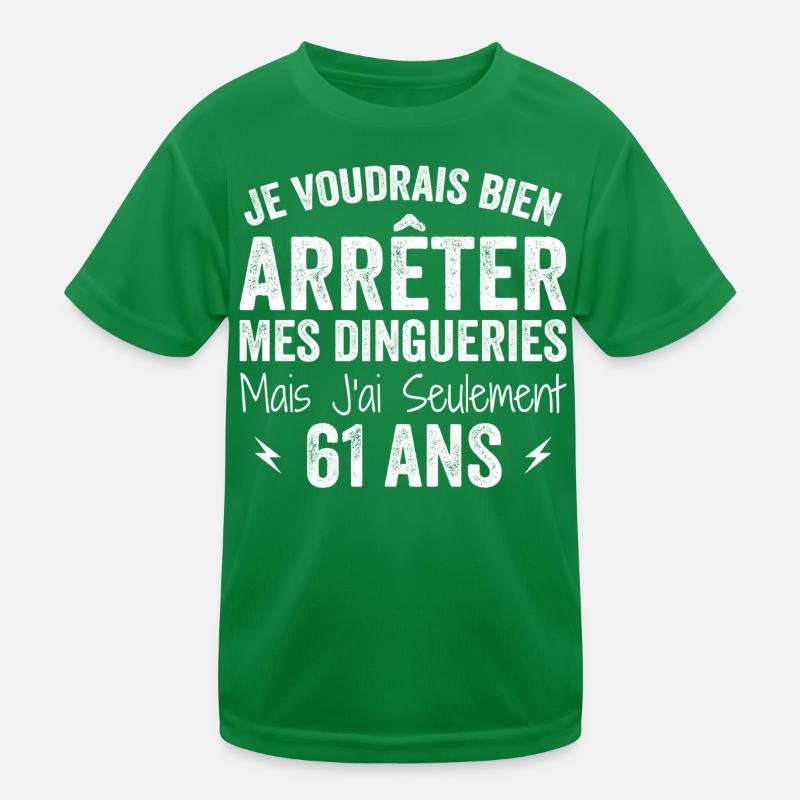 Cadeau 61e Anniversaire Droles 61 ans T-shirt sport Enfant