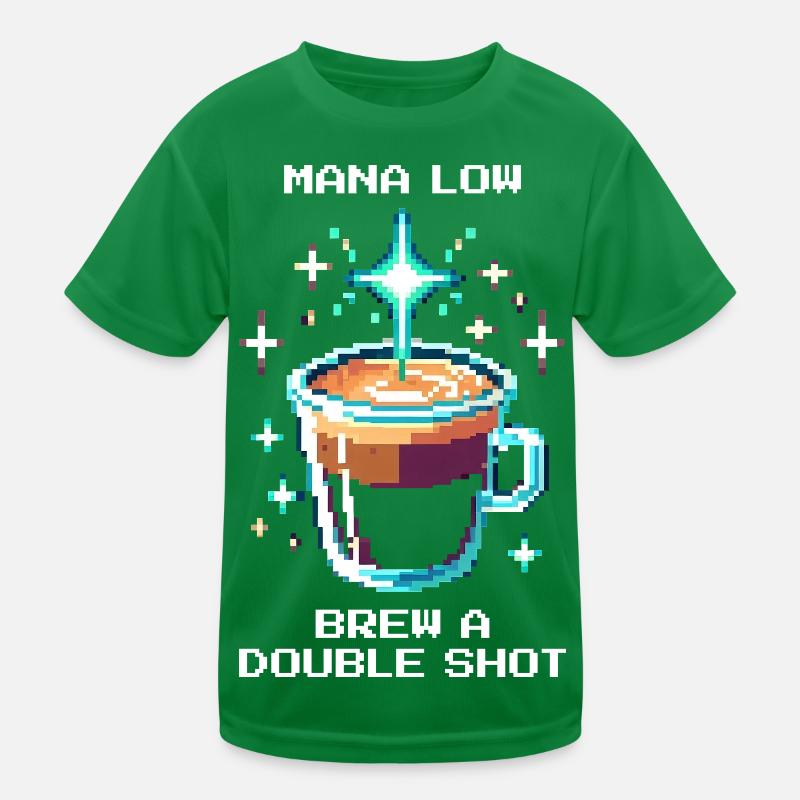 Mana low? Brew a double shot | Espresso Kids Functional T-Shirt