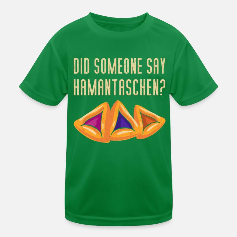 Did Someone Say Hamantaschen? Kids Functional T-Shirt
