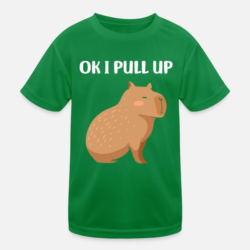 Drôle de capybara T-shirt sport Enfant