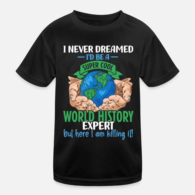 Scientifique d’histoire du monde T-shirt sport Enfant