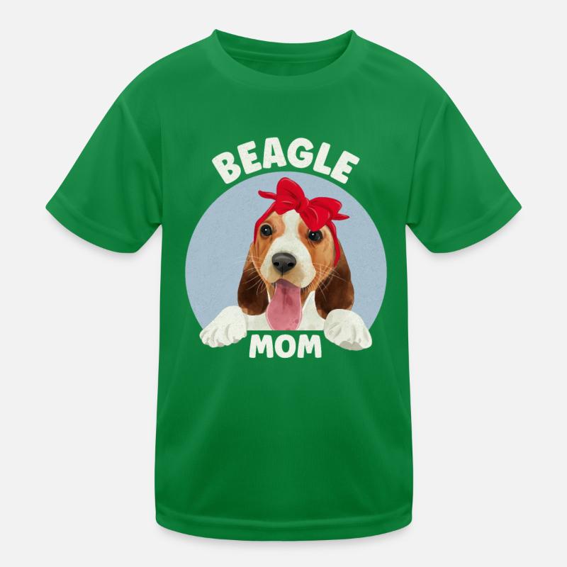 Beagle Mom Kids Functional T-Shirt