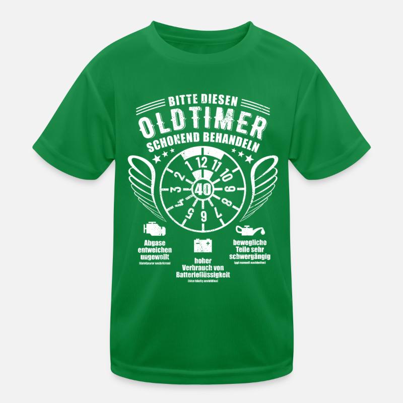 Oldtimer schonend behandeln - 40. Geburtstag Kinder Funktions-T-Shirt