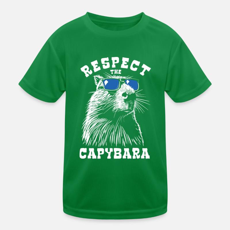 Respect Le Capybara - Spruch T-shirt sport Enfant
