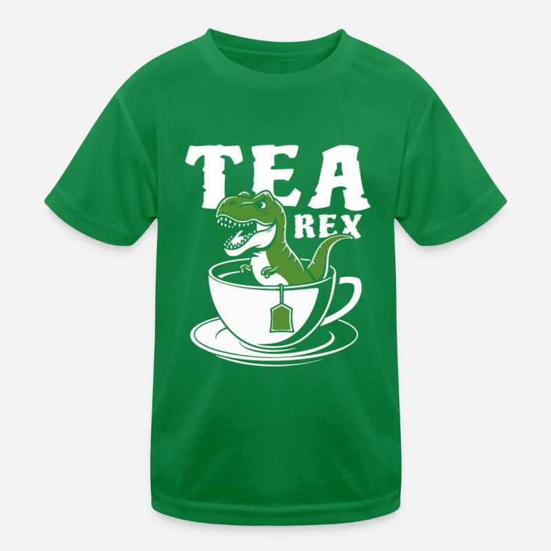 Tea Rex - Ein T-Rex in der T-Rex - Wortspiel Kinder Funktions-T-Shirt