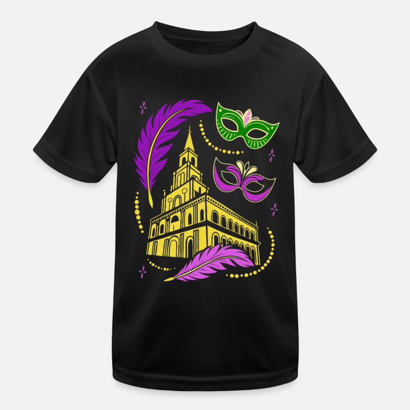 Mardi Gras - Carnaval - Masque - Cadeau T-shirt sport Enfant