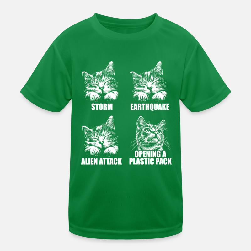 Chat - perception sélective - dire T-shirt sport Enfant