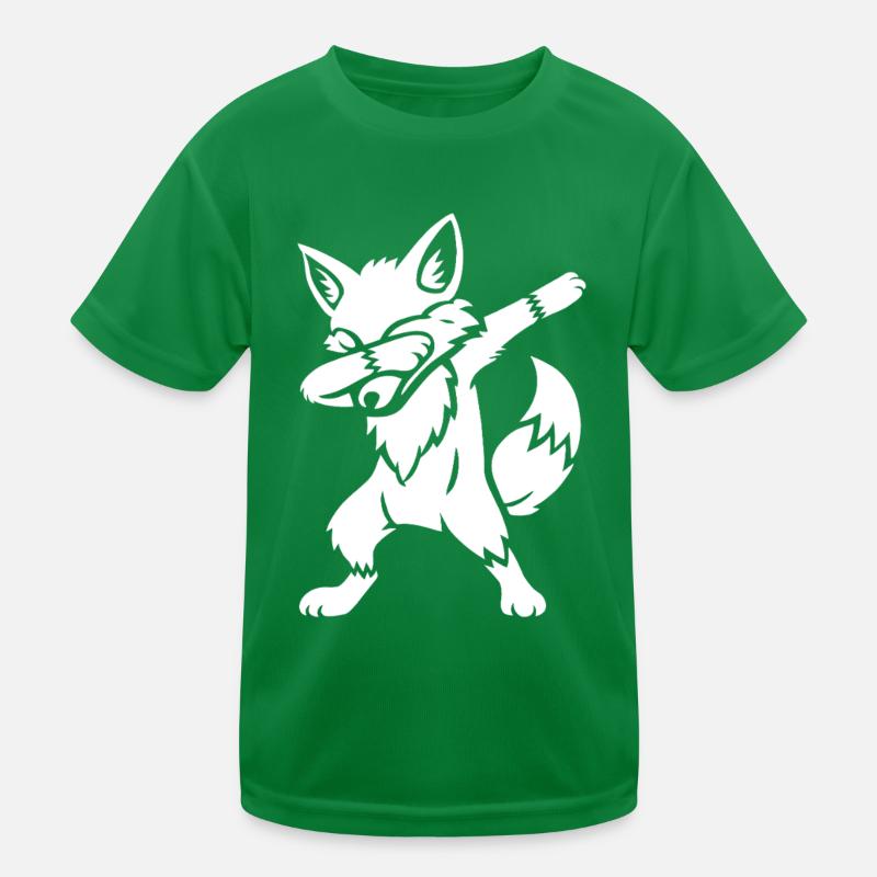 Dabbing Fuchs - Dab Dance - Geschenk Kinder Funktions-T-Shirt