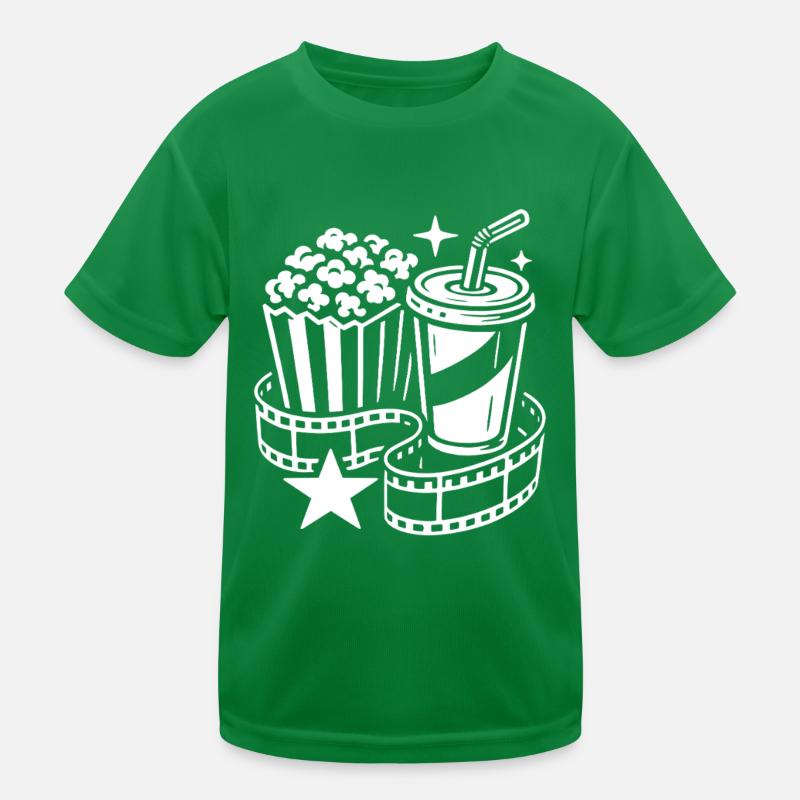 Popcorn & - Cinema - Blockbuster - Gift Kids Functional T-Shirt